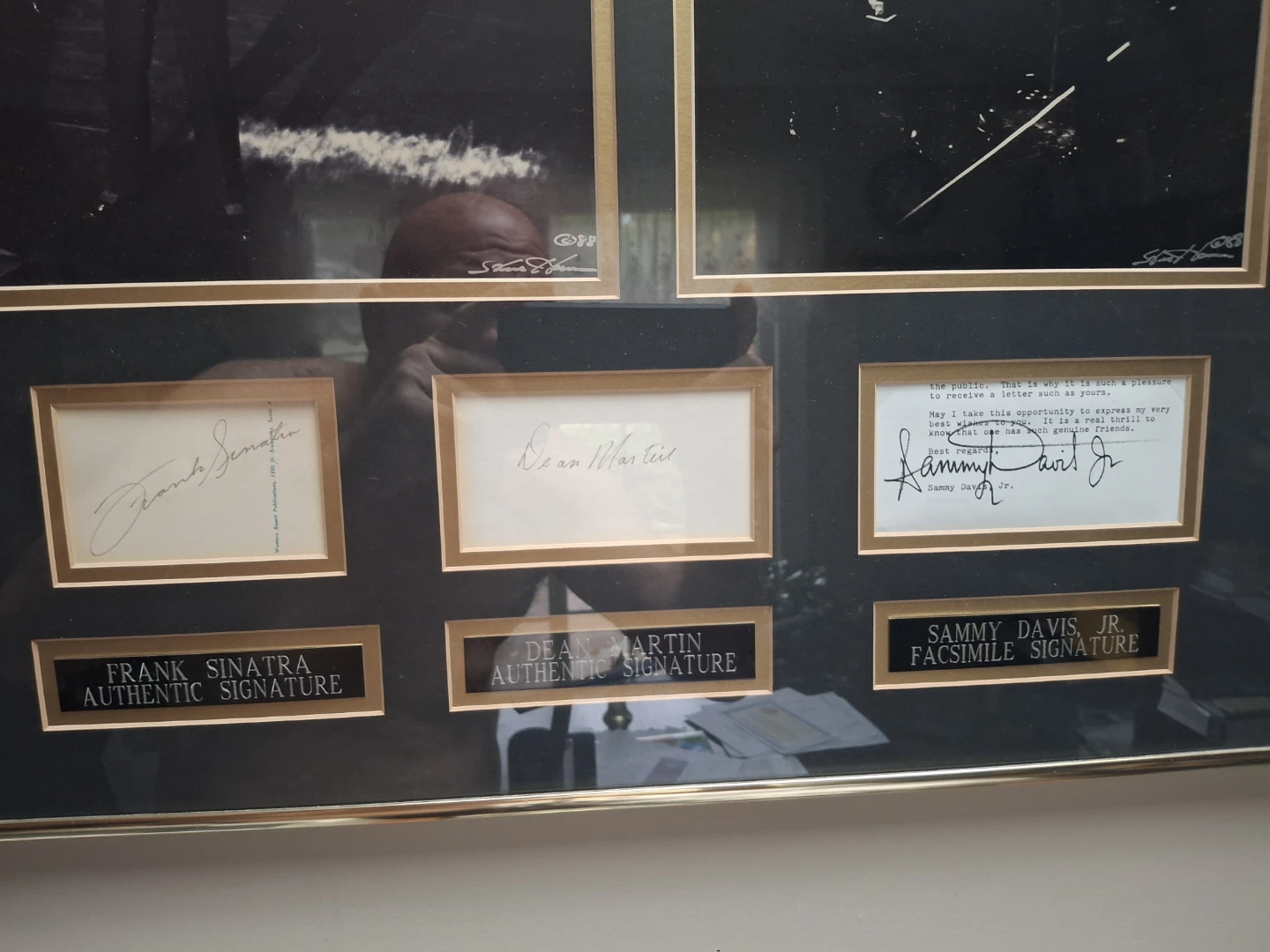 Framed Rat Pack Memorabilia Display - photo 2