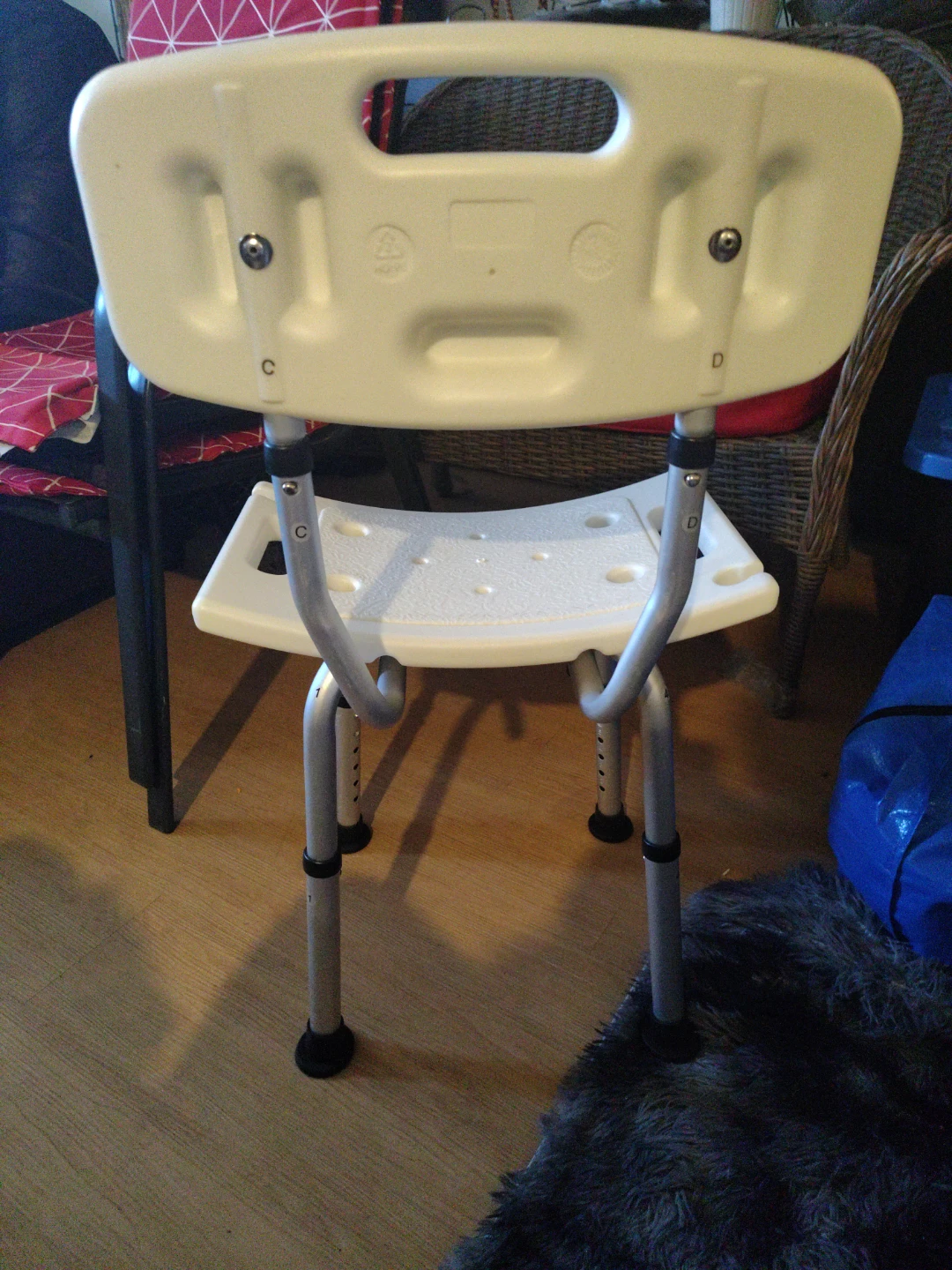 Adjustable Shower Chair with Backrest - photo 2