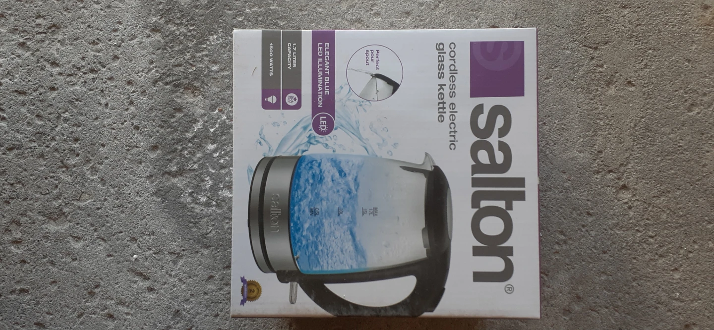 Salton 1.7L Cordless Electric Glass Kettle - photo 2