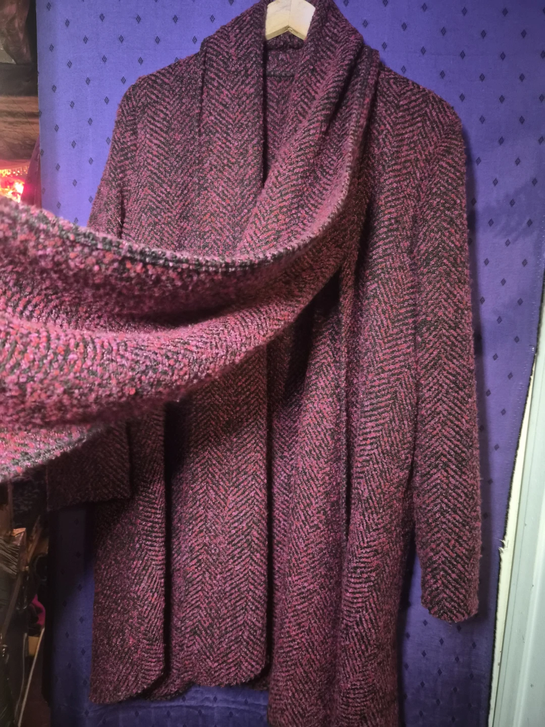 Herringbone Knit Coatigan - photo 3