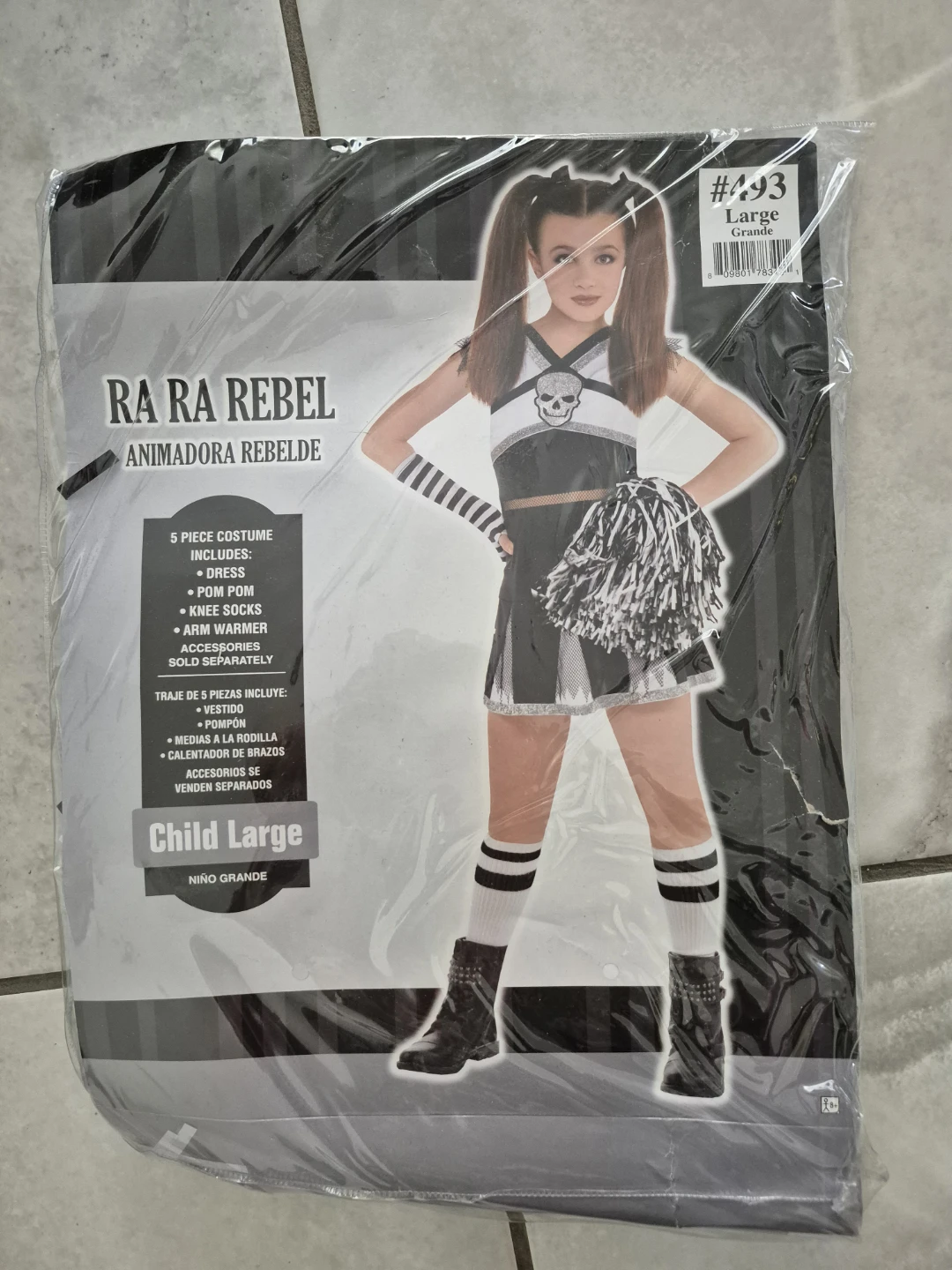 Ra Ra Rebel Child Cheerleader Costume Size Large
