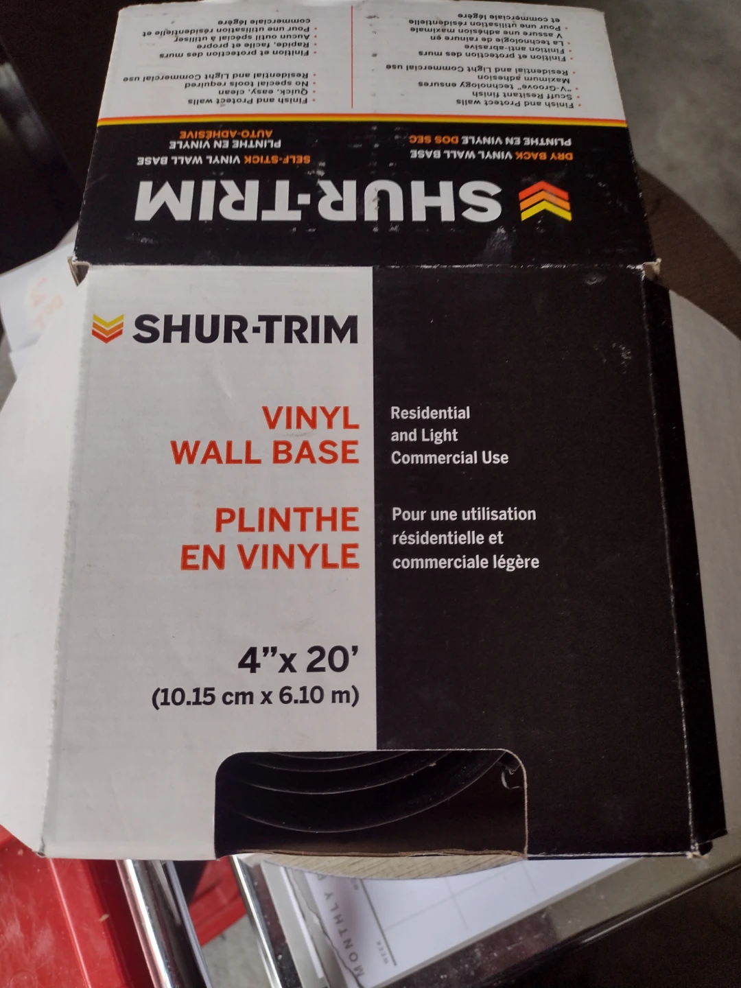 Shur-Trim Vinyl Wall Base black