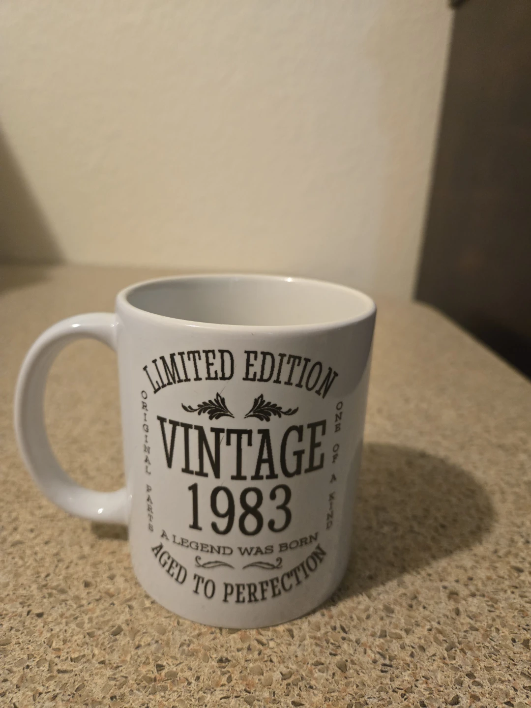 Vintage 1983 Limited Edition White Ceramic Mug