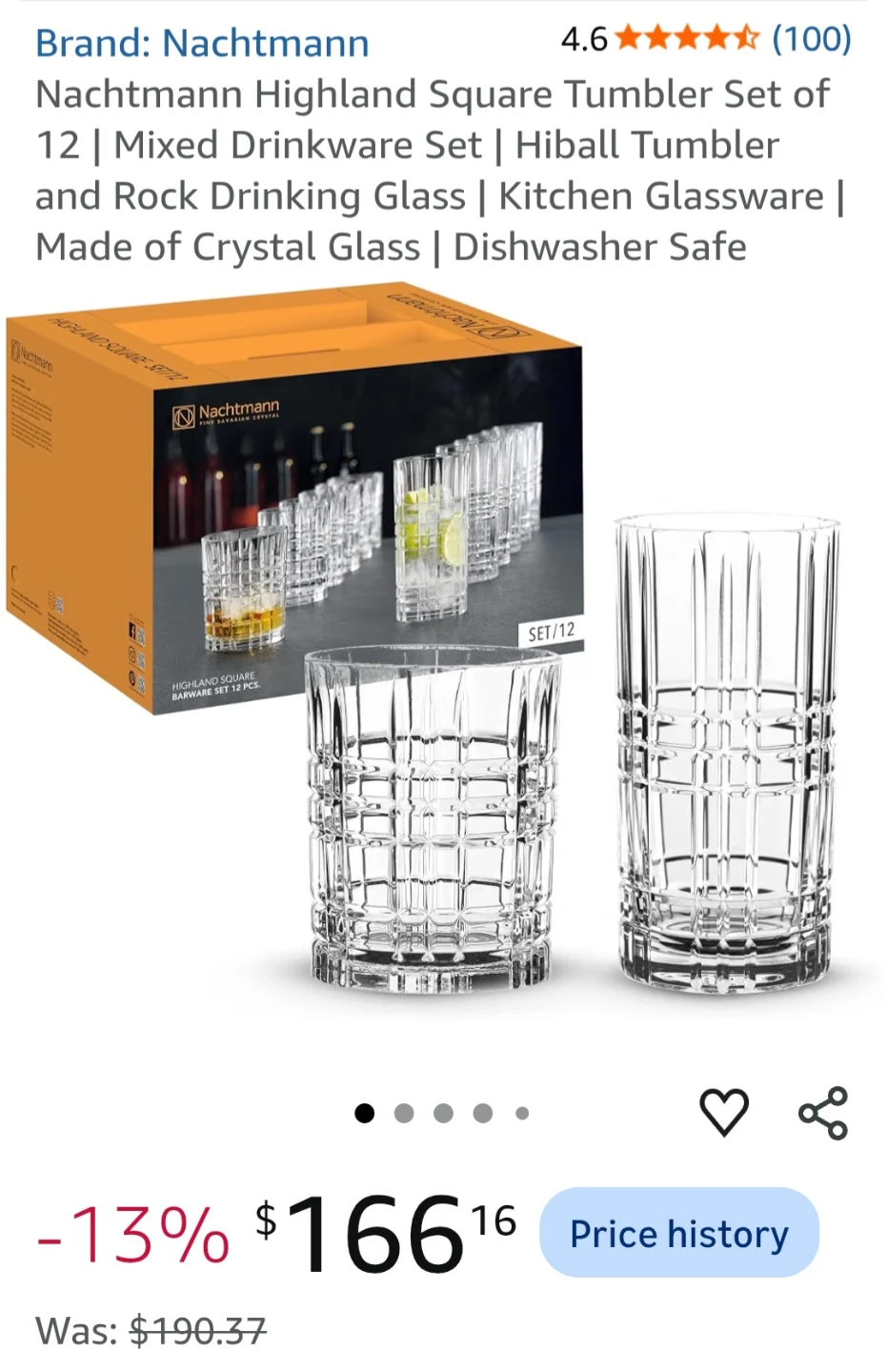 Natchmann Fine Bavarian Crystal Glass Set - photo 3