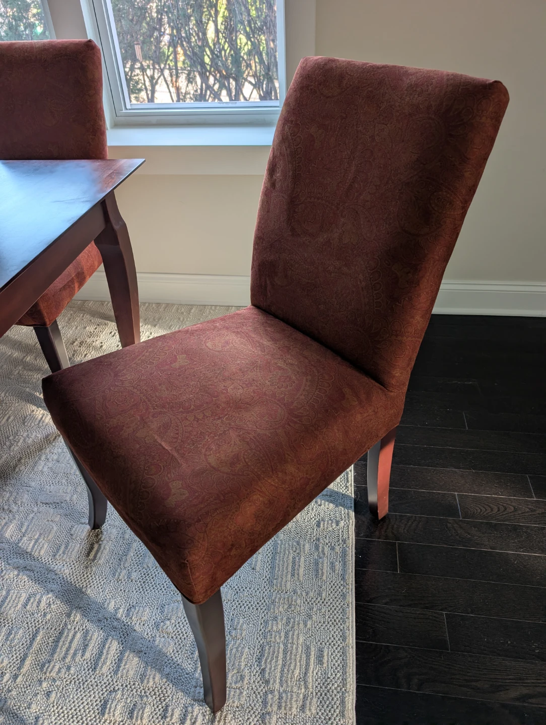 Solid Wood Dining Table & Six Chairs - photo 4