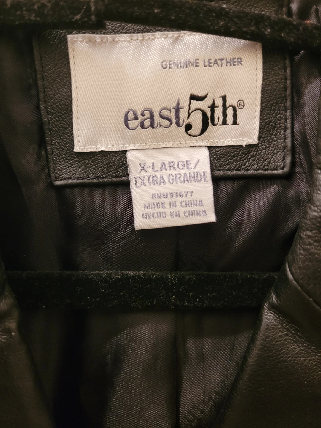 Womens East5th Leather Black Jacket blazer XL - photo 3