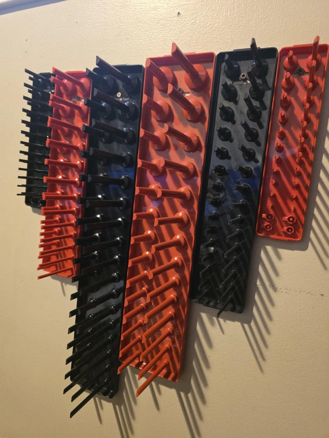 Set of 6 Socket Organizer Rails