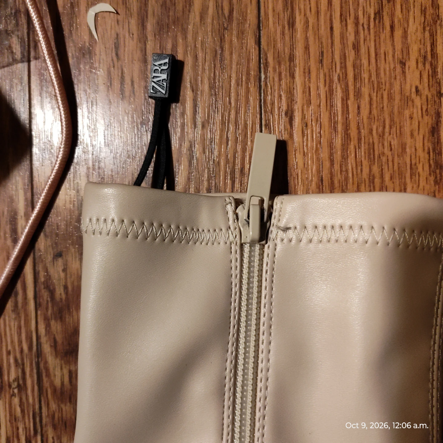 Zara Platform Boots Beige - photo 2