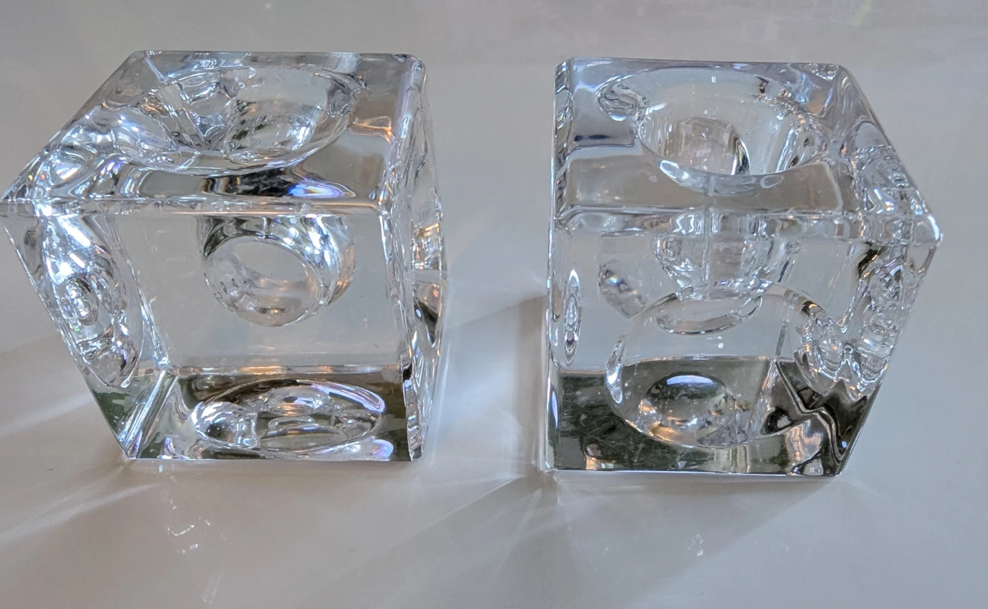 Retro Cube Candle Holders