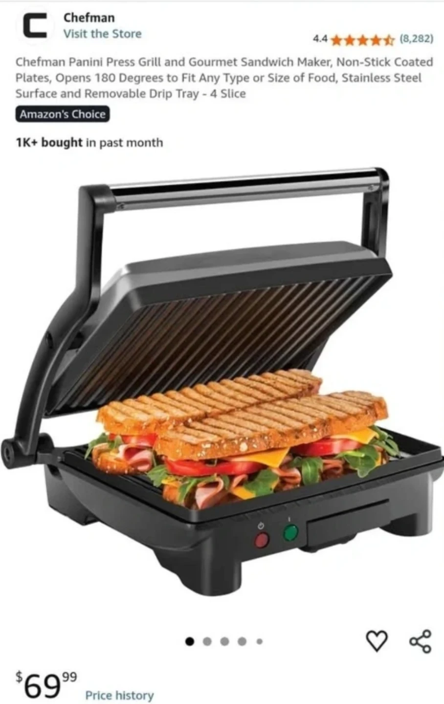 Chefman Panini Press