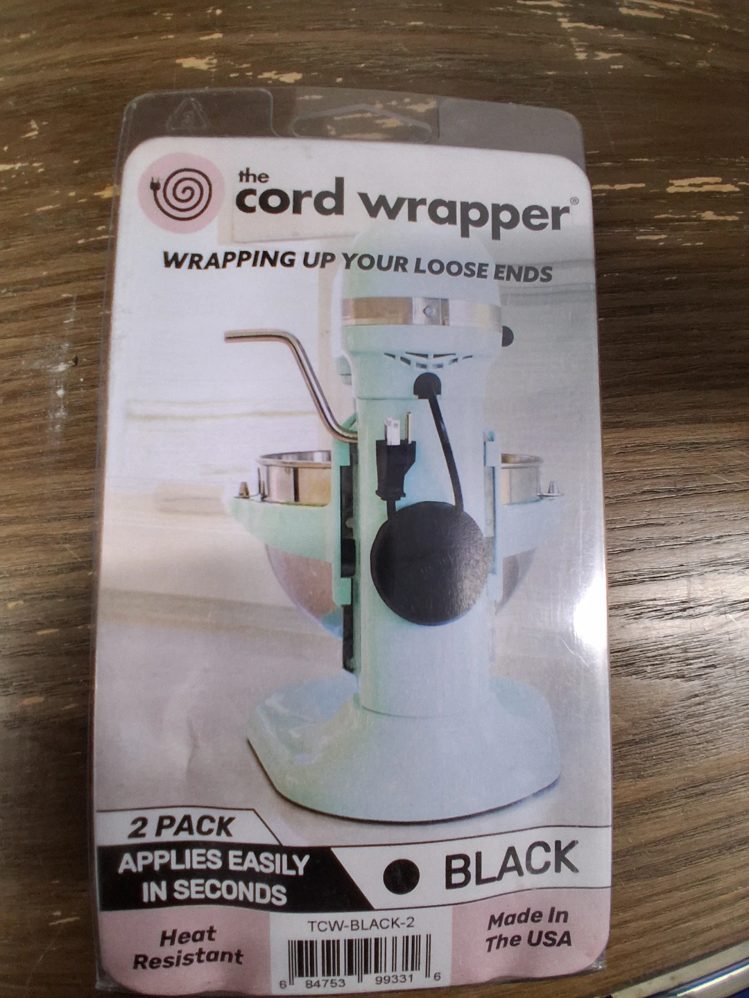The Cord Wrapper 2-Pack Black