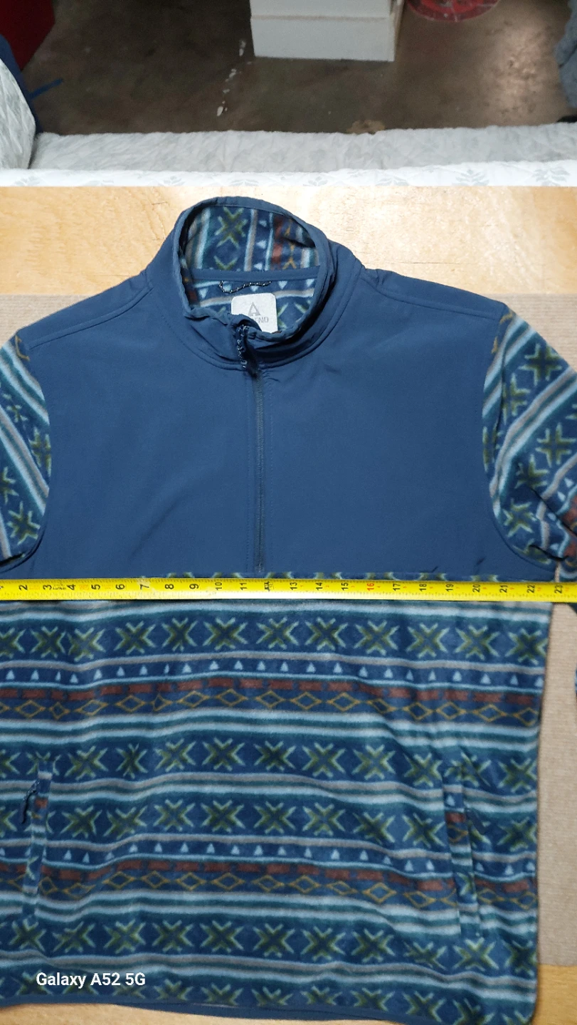 Ascend 1/4 Zip Patterned Fleece size large - photo 3