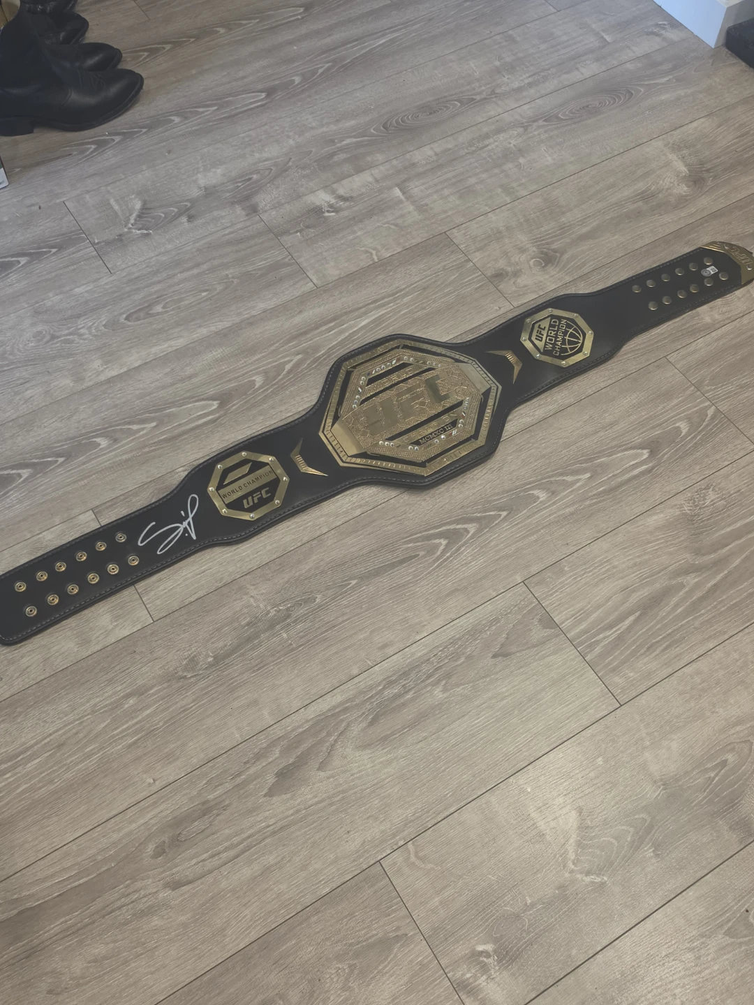 Autographed UFC World Champion Replica Belt