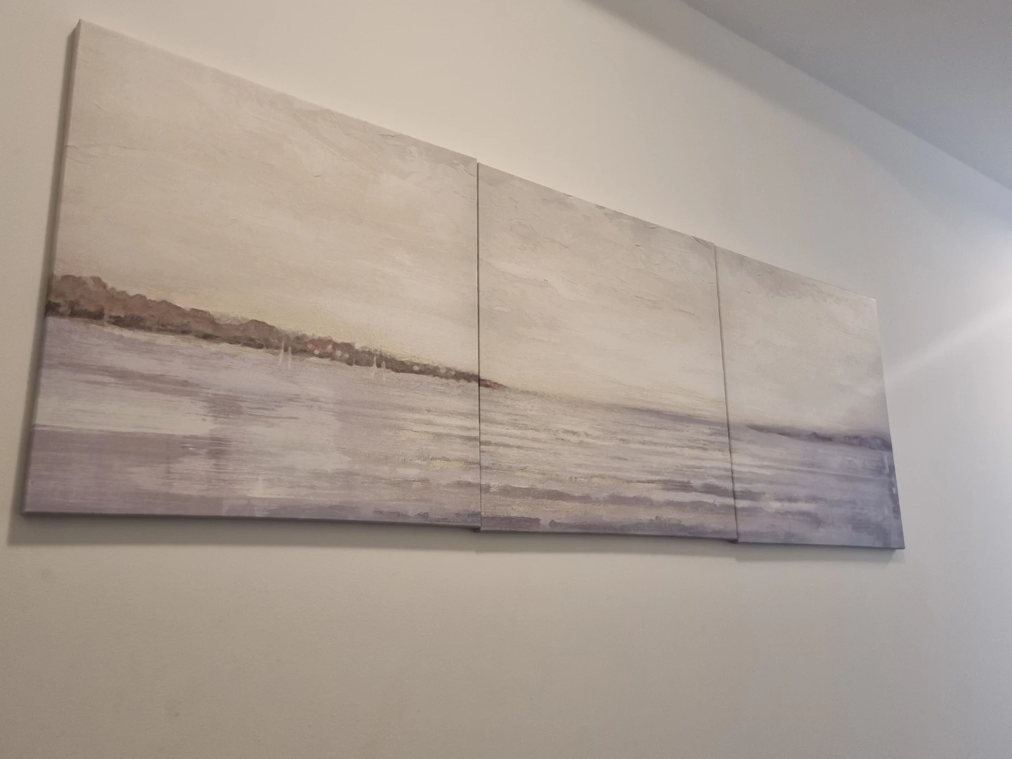 Three-Piece Abstract Seascape Canvas Wall Art