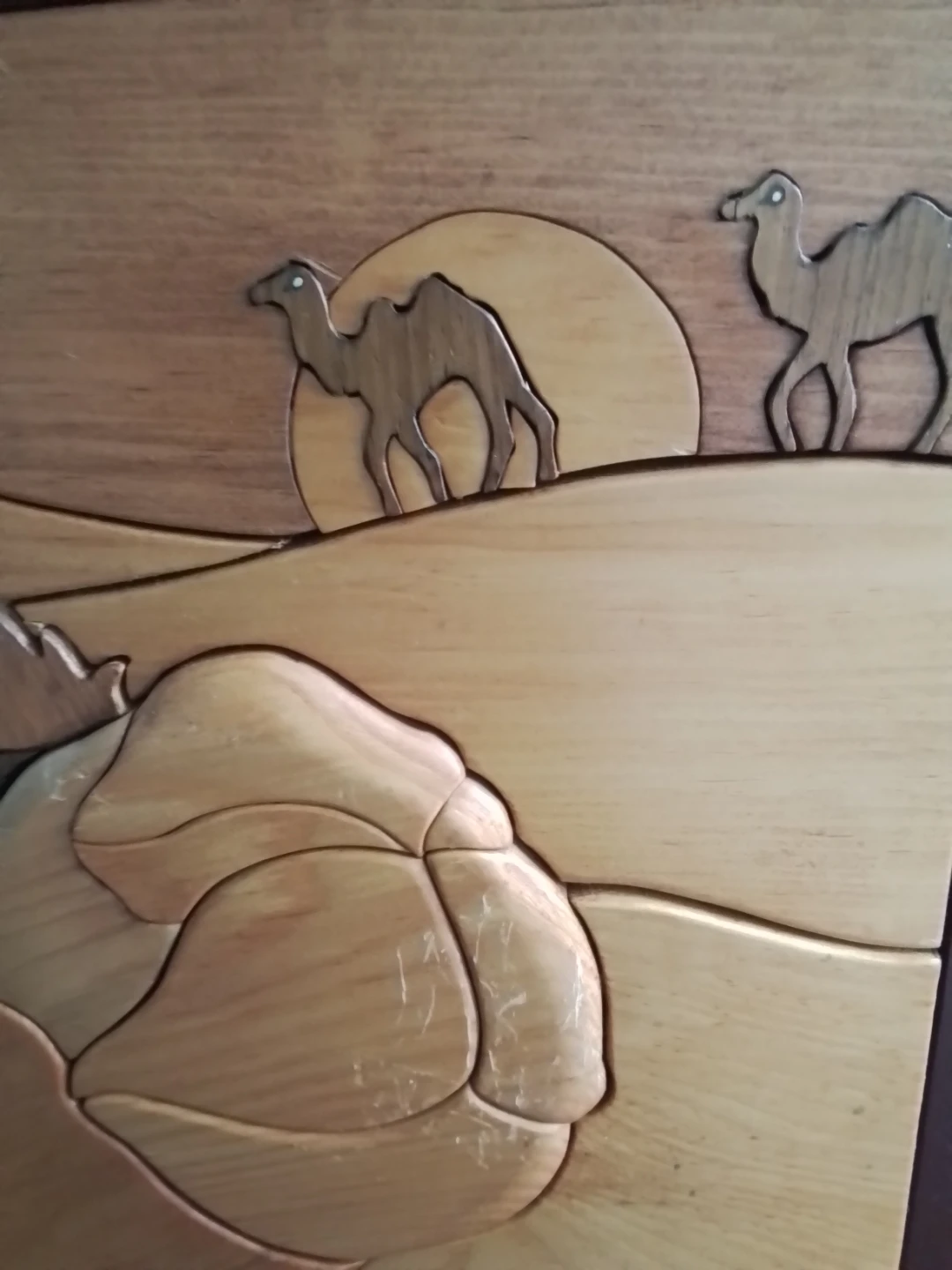 Intarsia Wooden Camel Wall Art - photo 3