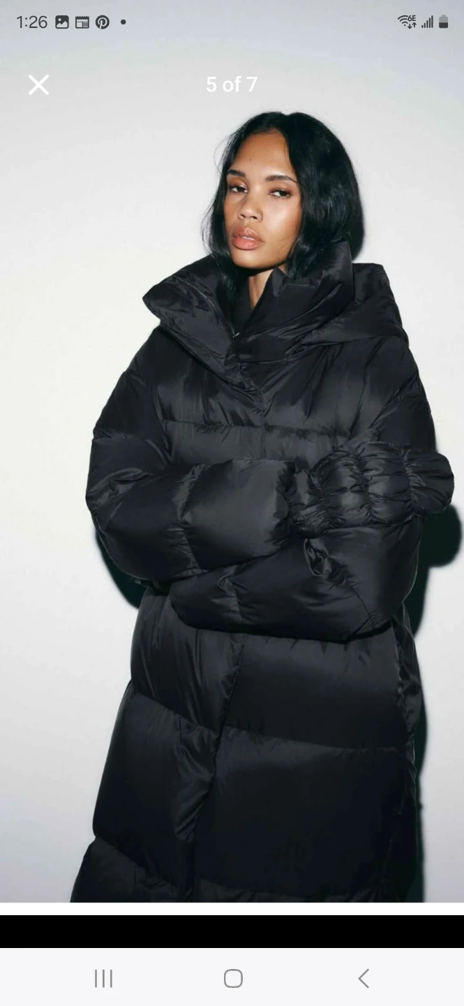 Brand new Zara long winter puffer coat, women's size XL - photo 2