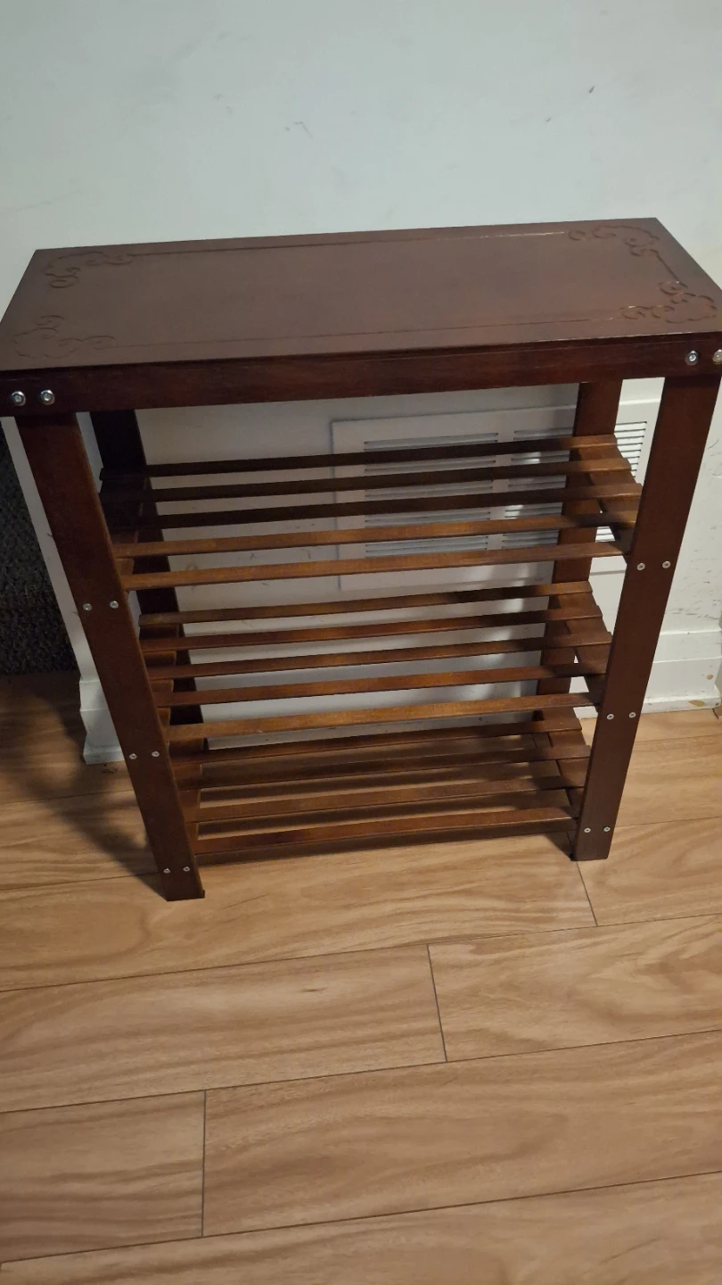 Wooden Four-Tier Shoe Rack 58x25x70cm - photo 5