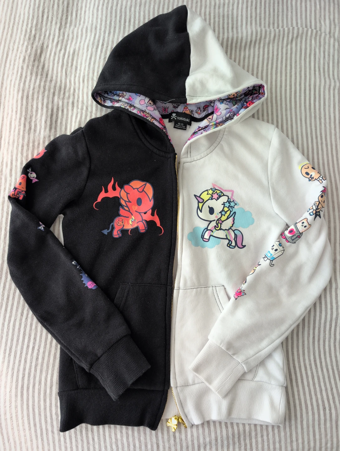 Tokidoki Split Design Full Zip Hoodie