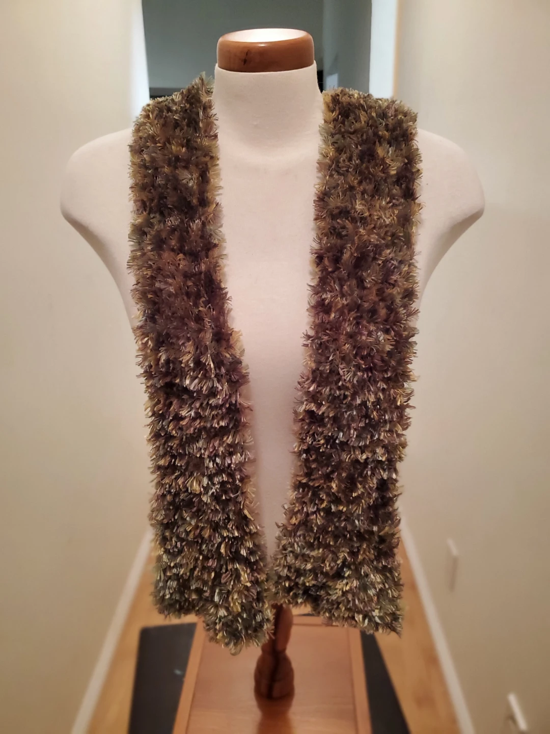 Fuzzy  Green Scarf - photo 2