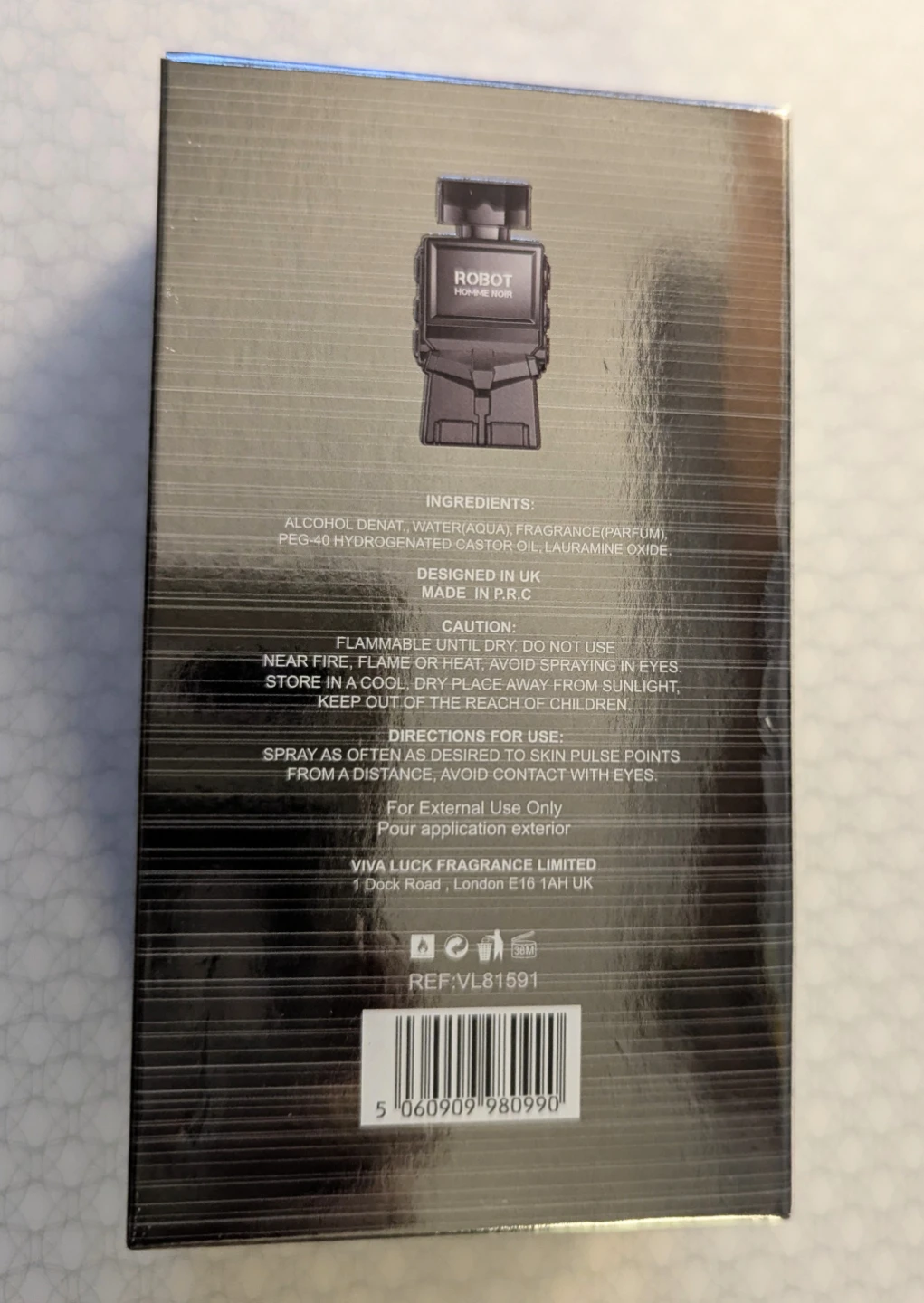 Robot Homme Noir 100ml 💎Unique Bottle💎 - photo 4