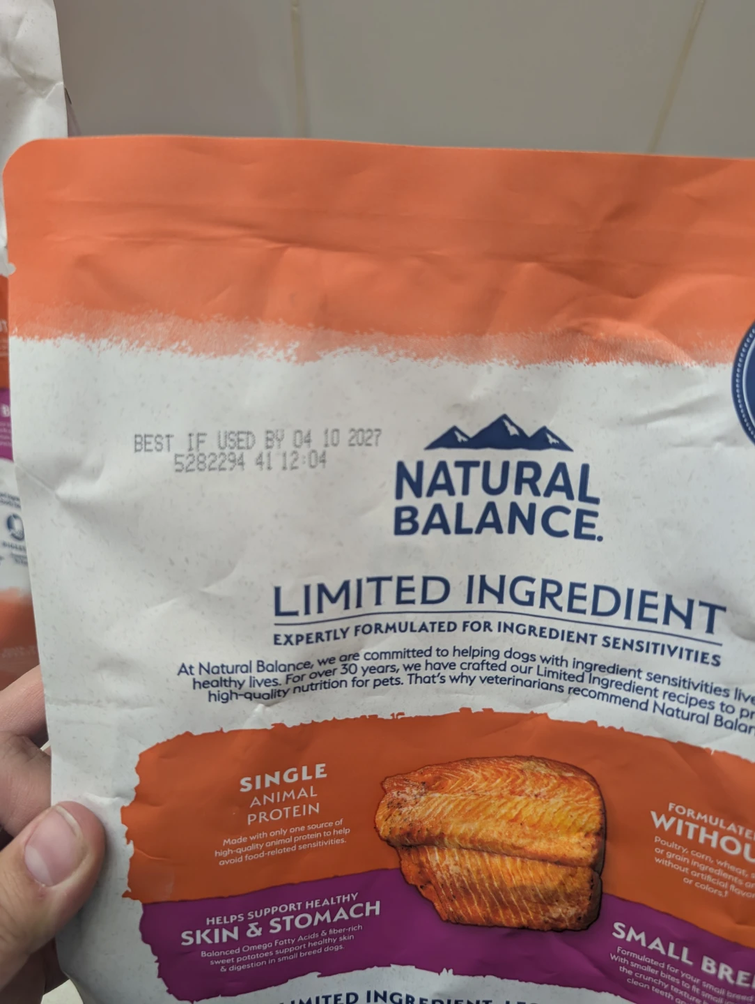 Natural Balance Small Breed Salmon/Sweet Potato 4lb x Qty 2 - photo 2