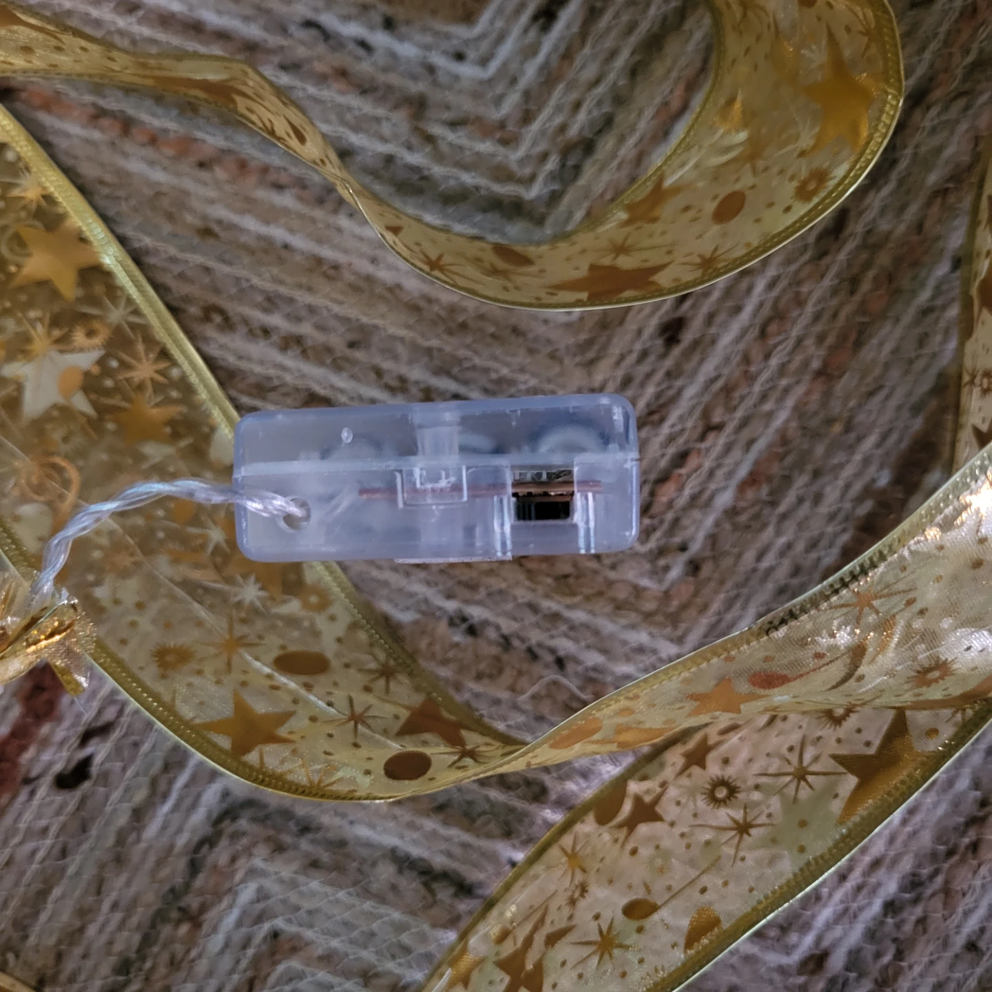 Gold Star Ribbon LED String Lights - photo 2