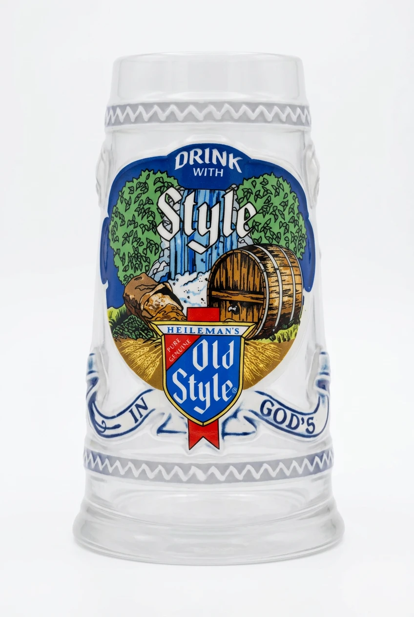 Vintage 1982 Heileman's Old Style Beer Stein