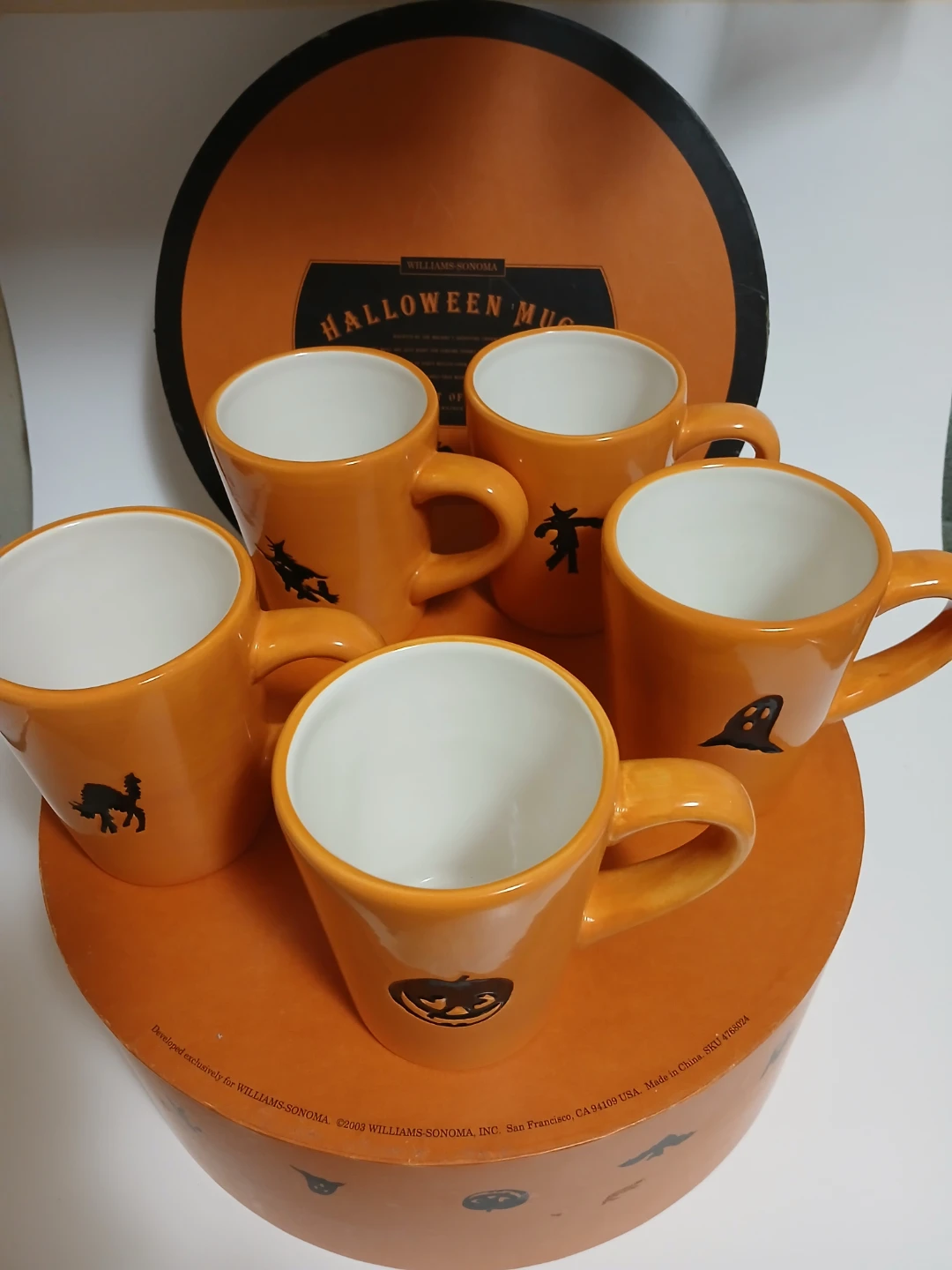 2003 Williams-Sonoma Halloween Mugs, Set of 5 - photo 4