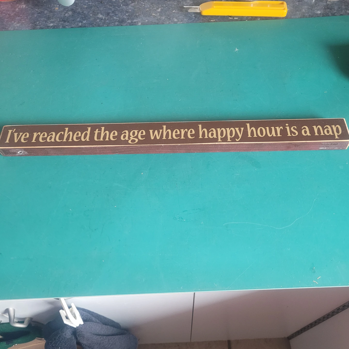 Wooden Wall Sign - Happy Hour Nap