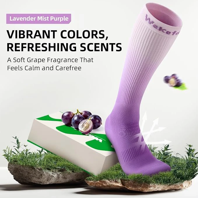 Wakefeet Compression Socks Lavender Mist 2 Pairs sz L/XL - photo 3