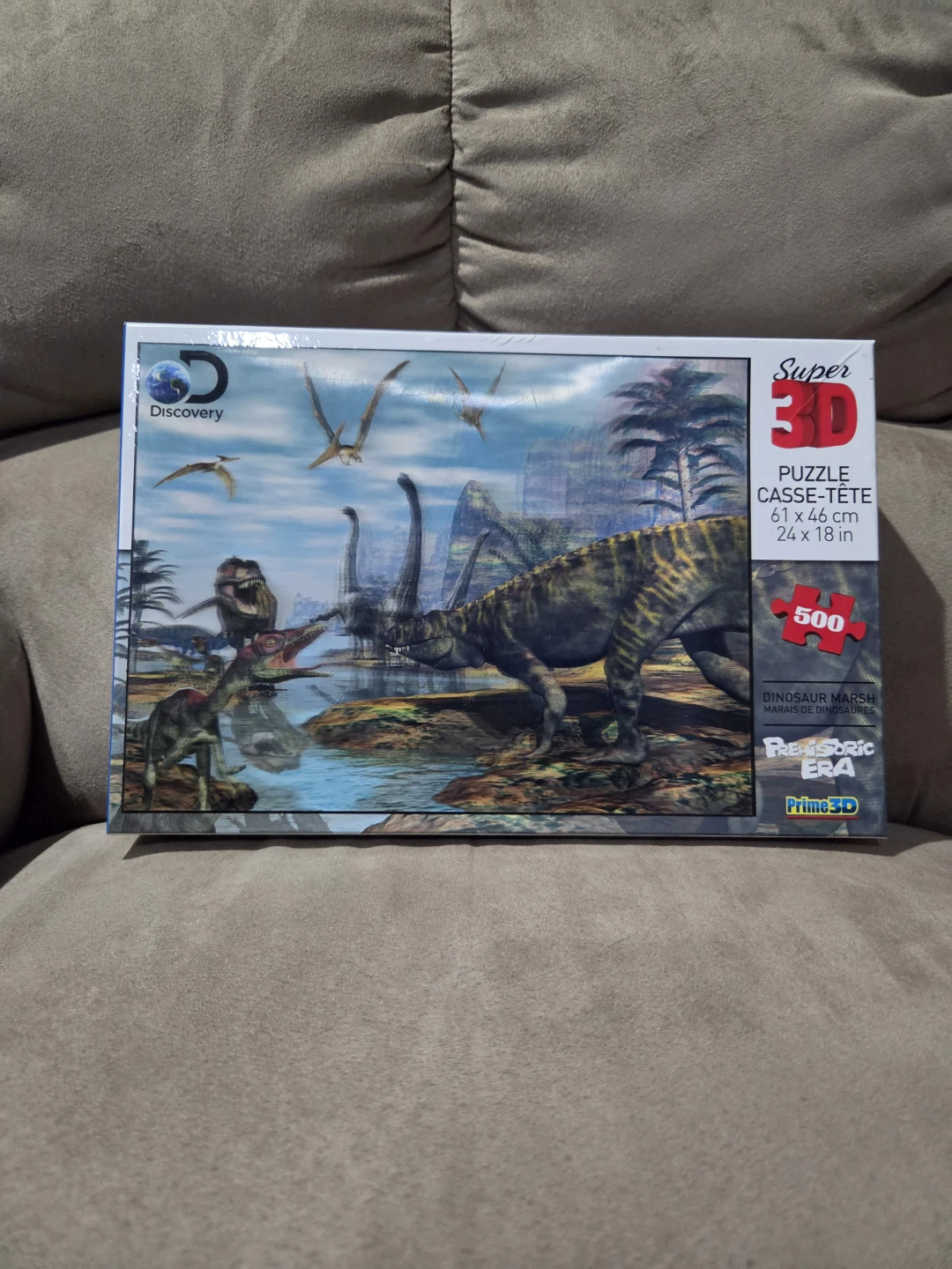 Discovery Super 3D Dinosaur Marsh 500-Piece Puzzle