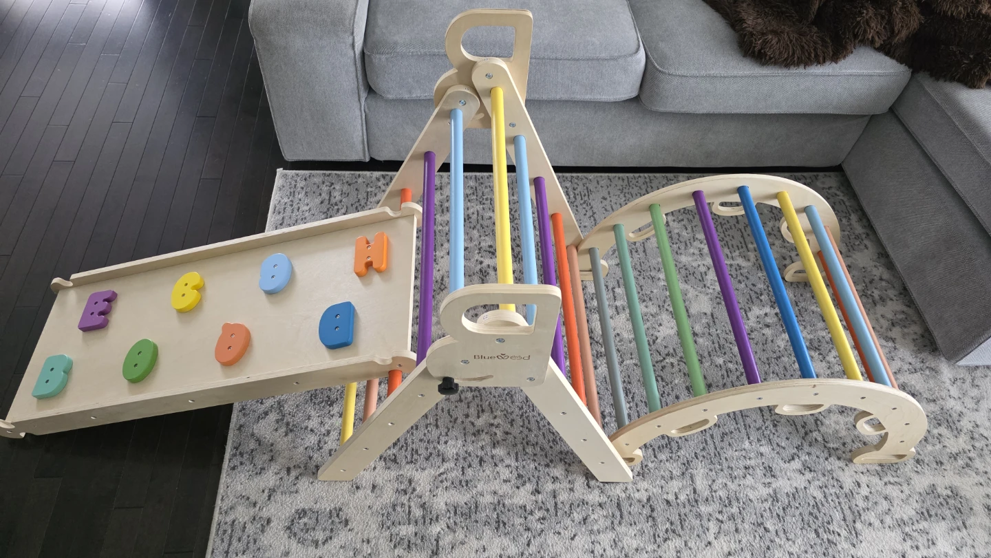 BlueWood Wooden Pikler Climbing Triangle Set