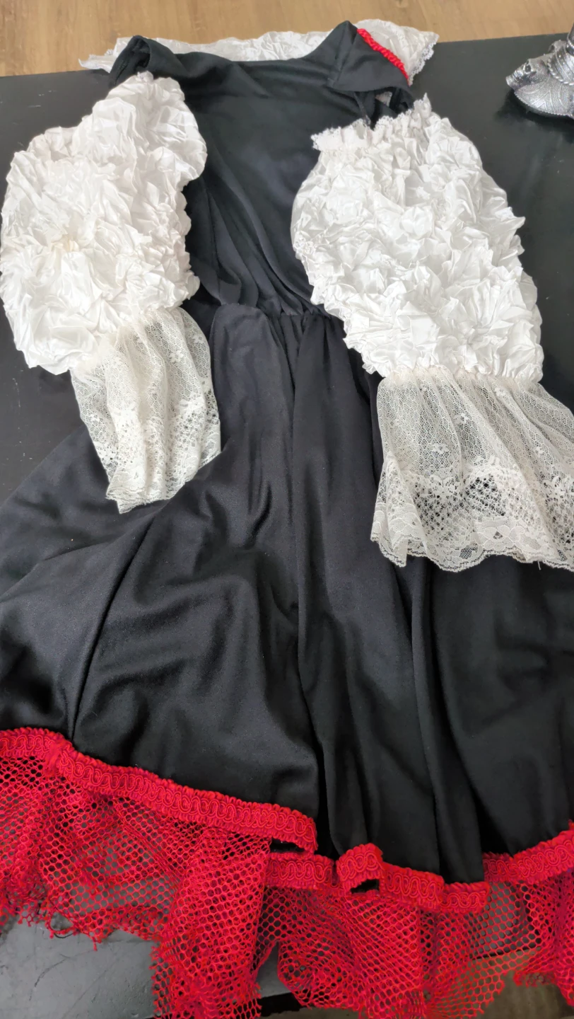 Pirate costume with skull print (woman/youth) - photo 3