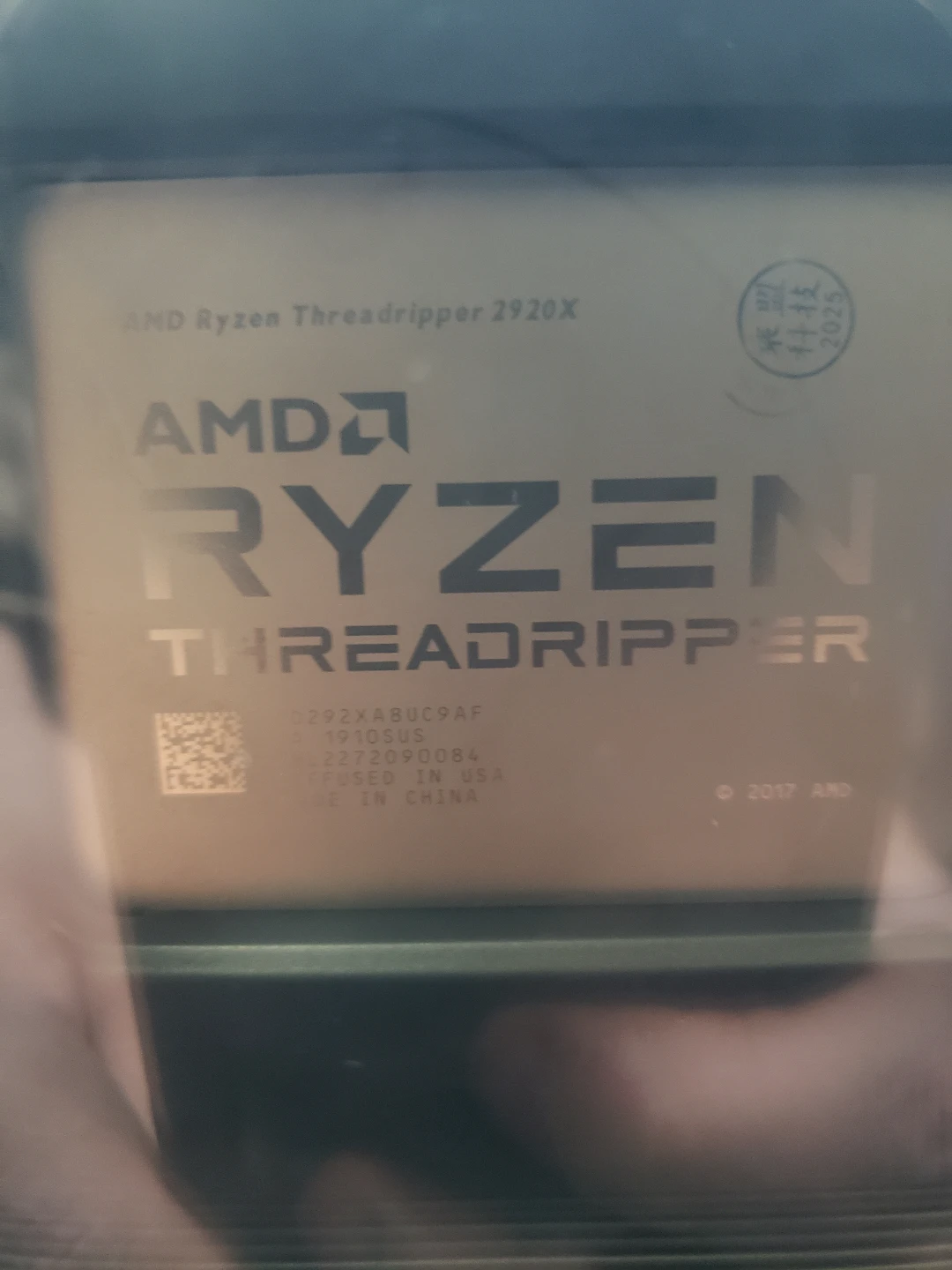 Untested threadripper 2920x cpu.