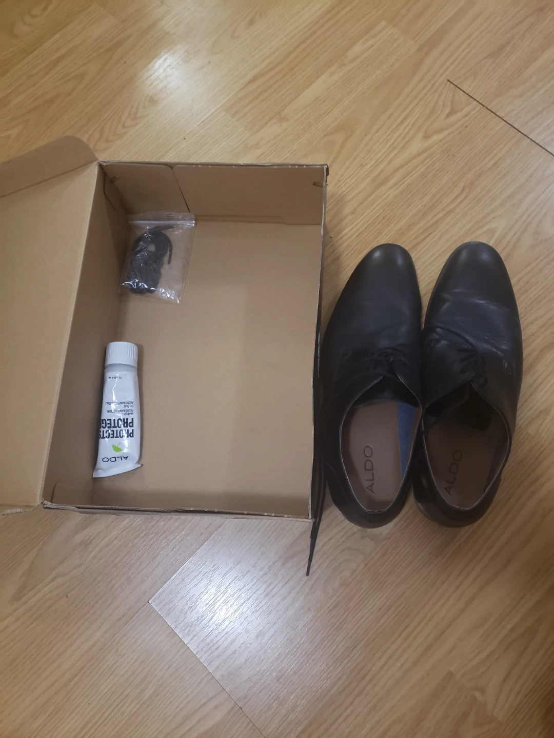 ALDO Black Leather Dress Shoes