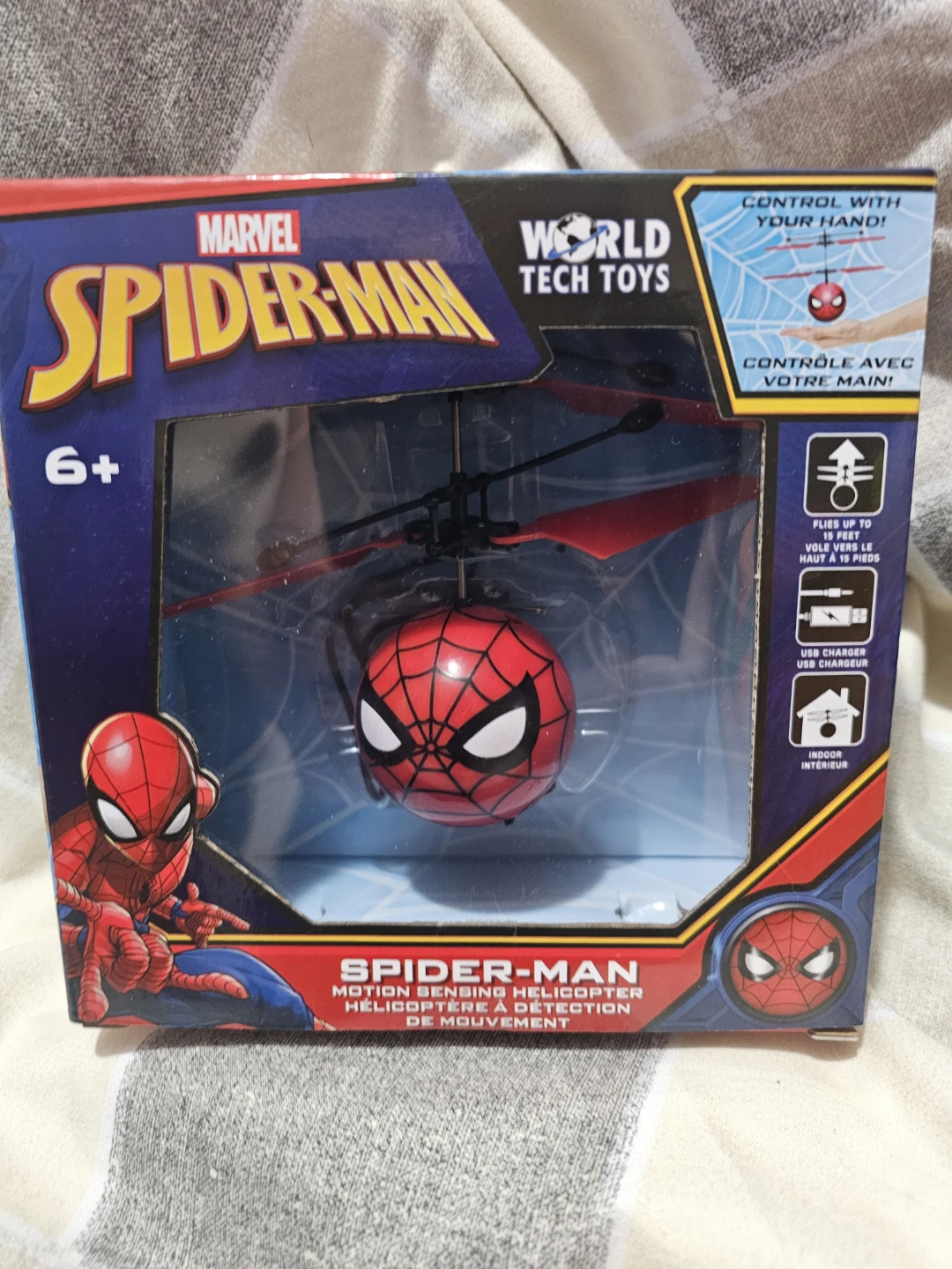 World Tech Toys Marvel Spider-Man Motion Sensing Helicopter
