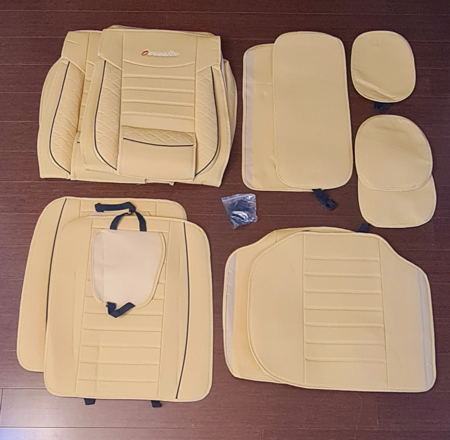 11-Piece Car Seat Cover Set with Padded Lumbar Support