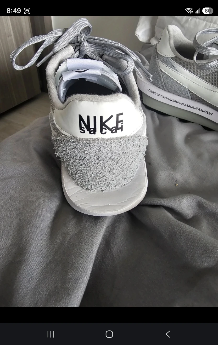 Nike x Fragment x Sacai LDWaffle Grey - photo 3