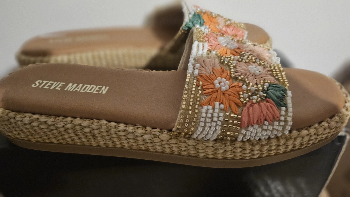 Steve Madden Floral Beaded Sandals - photo 2