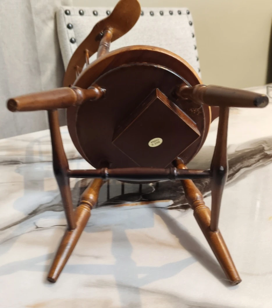 Vintage Wooden Miniature Spindle Chair - photo 2