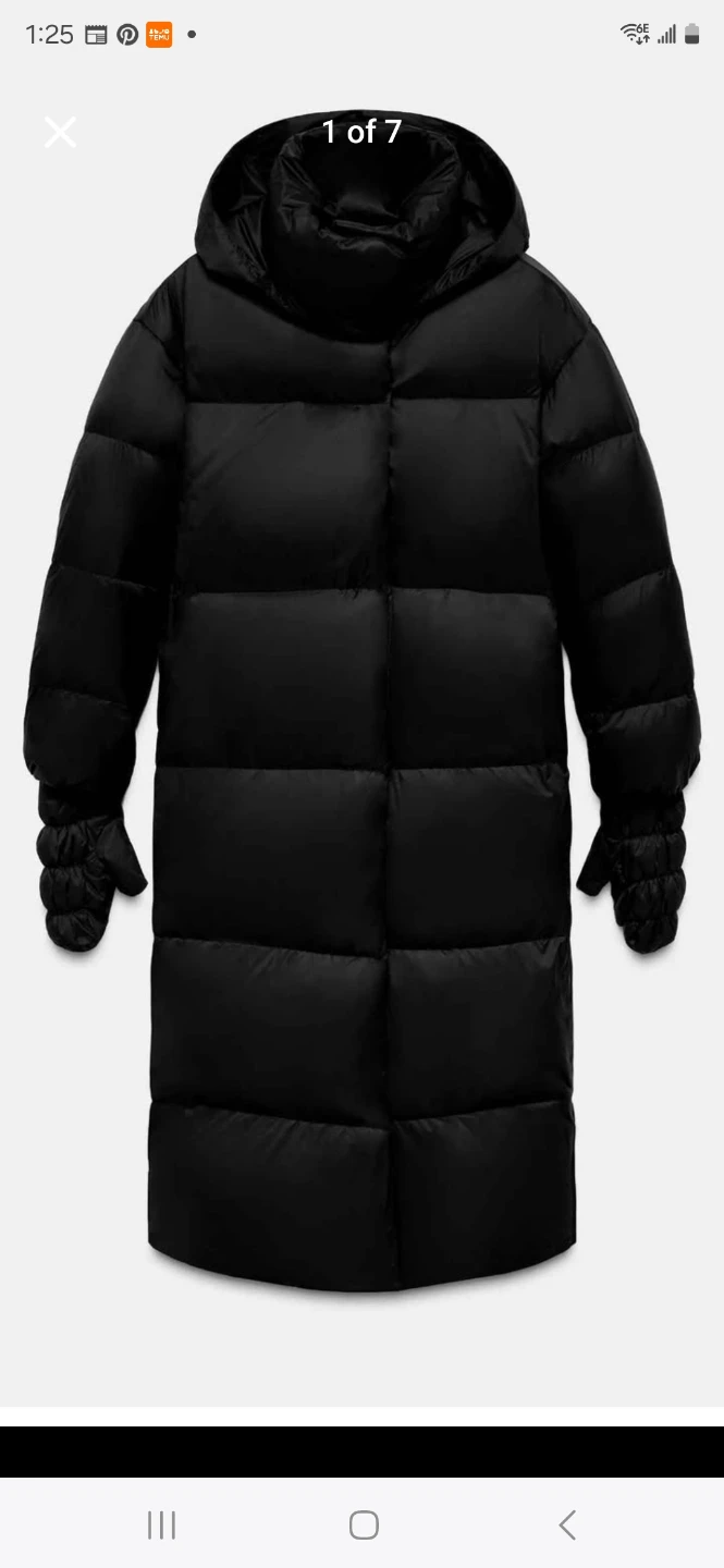 Brand new Zara long winter puffer coat, women's size XL - photo 5