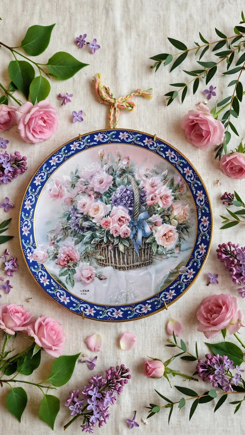Lena Liu Roses Collector Plate - photo 2