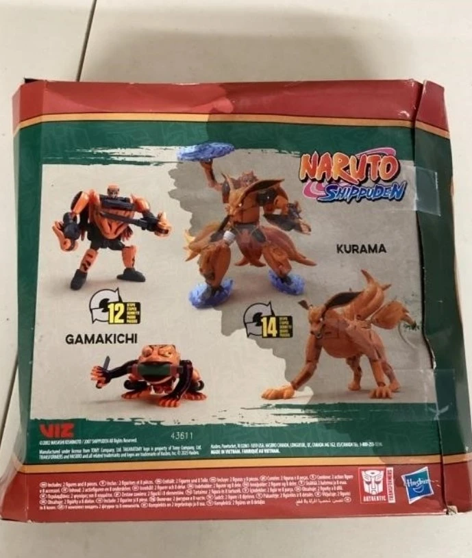 Transformers Naruto Shippuden Kurama & Gamakichi Figures - photo 3