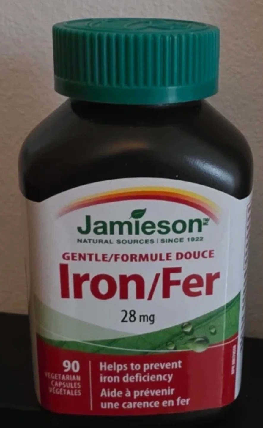 Jamieson Gentle Iron 28 mg - 90 Capsules 👻
