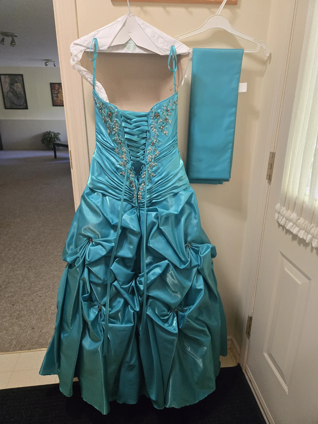 Jade Grad Dress with Matching Wrap - photo 2