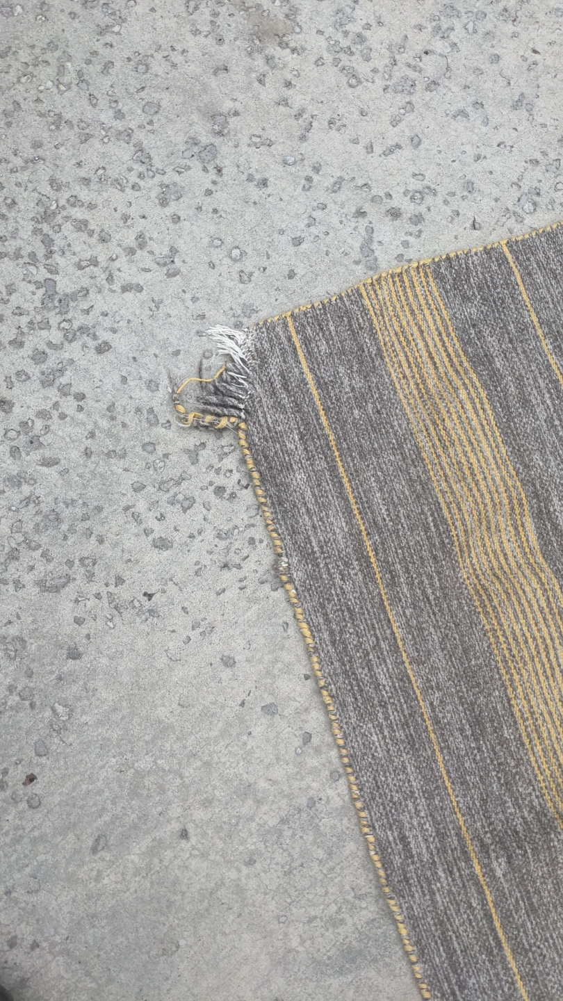 Striped woven area rug - photo 3