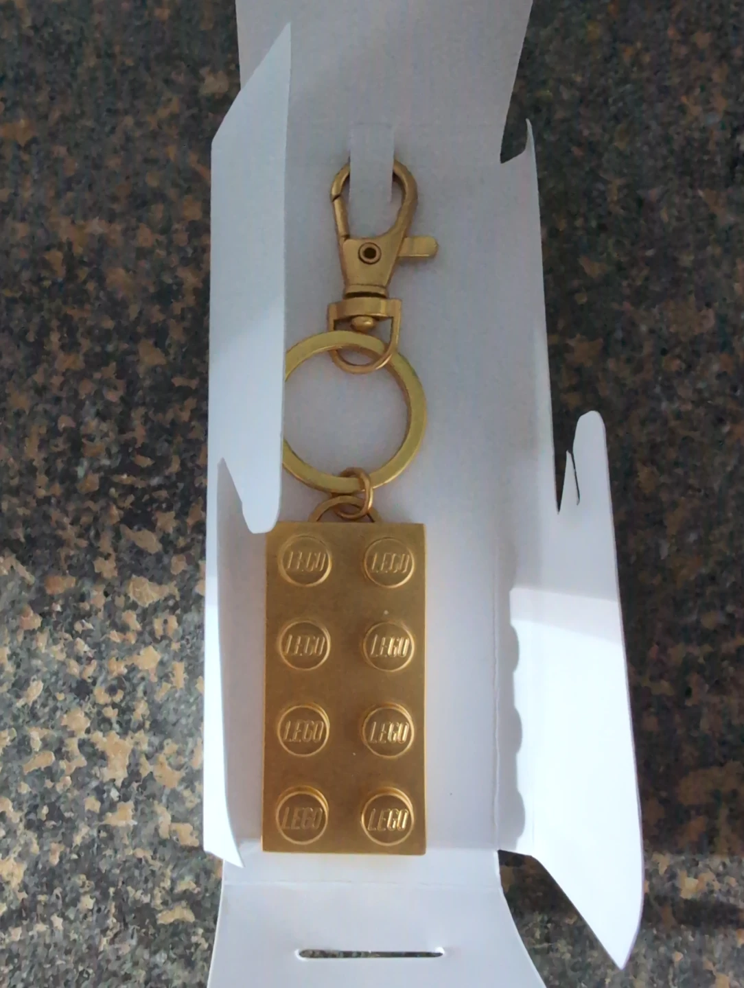 LEGO Gold Brick Keychain