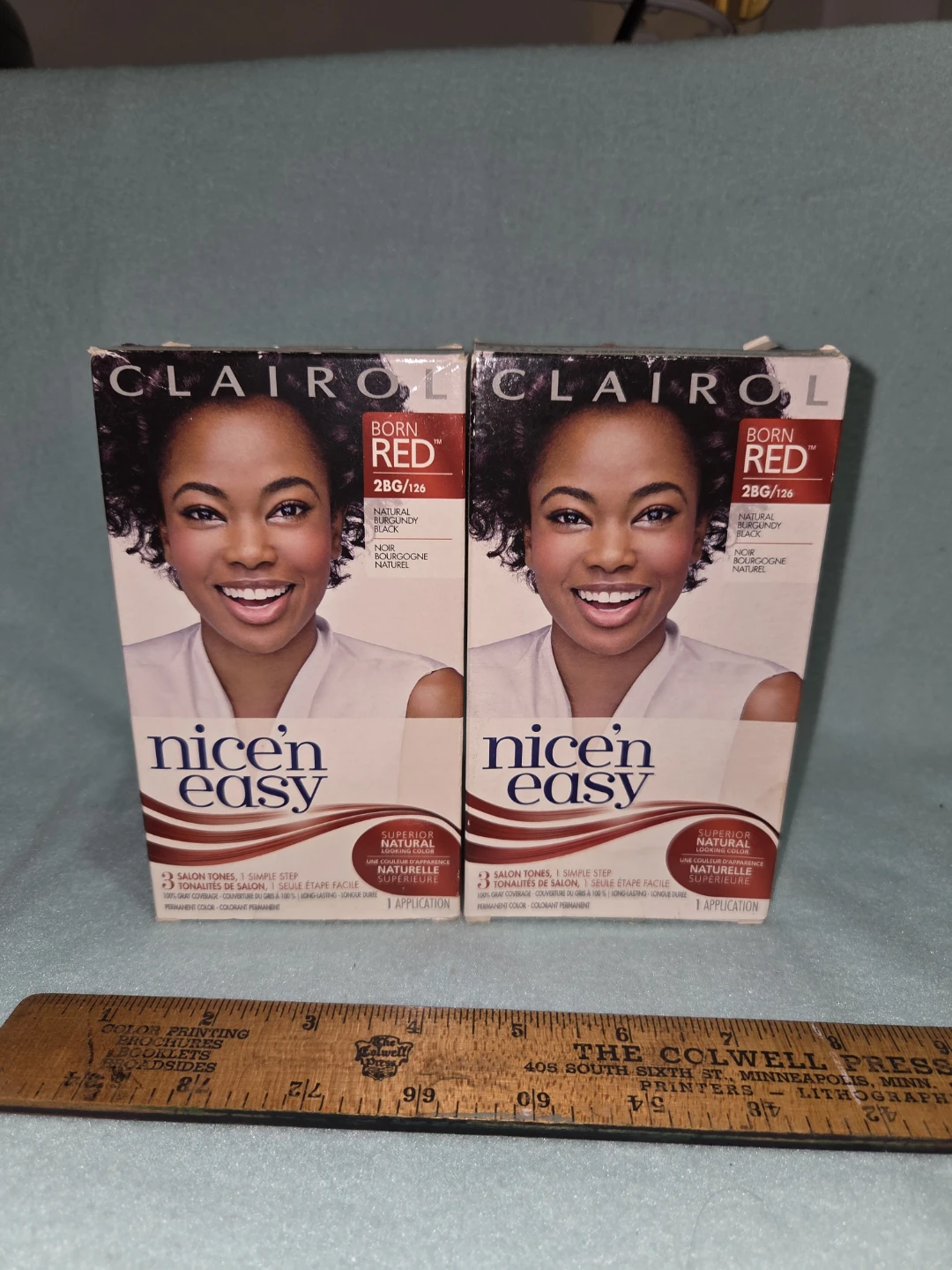 2 Clairol Nice'n Easy Hair Color Kits - 2BG Natural Burgundy