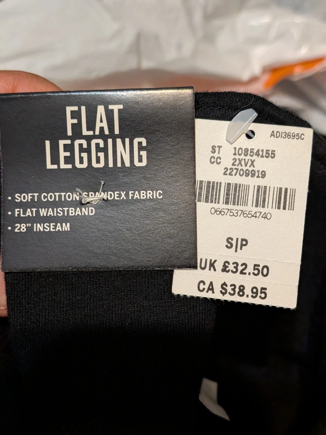 Victoria's Secret PINK Flat Leggings Black Size Small - photo 3