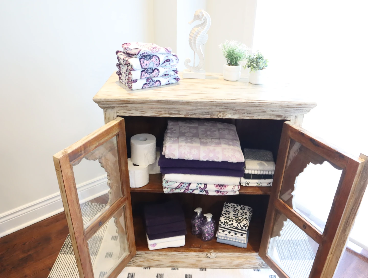 South  Asian reclaimed wood display cabinet - photo 3